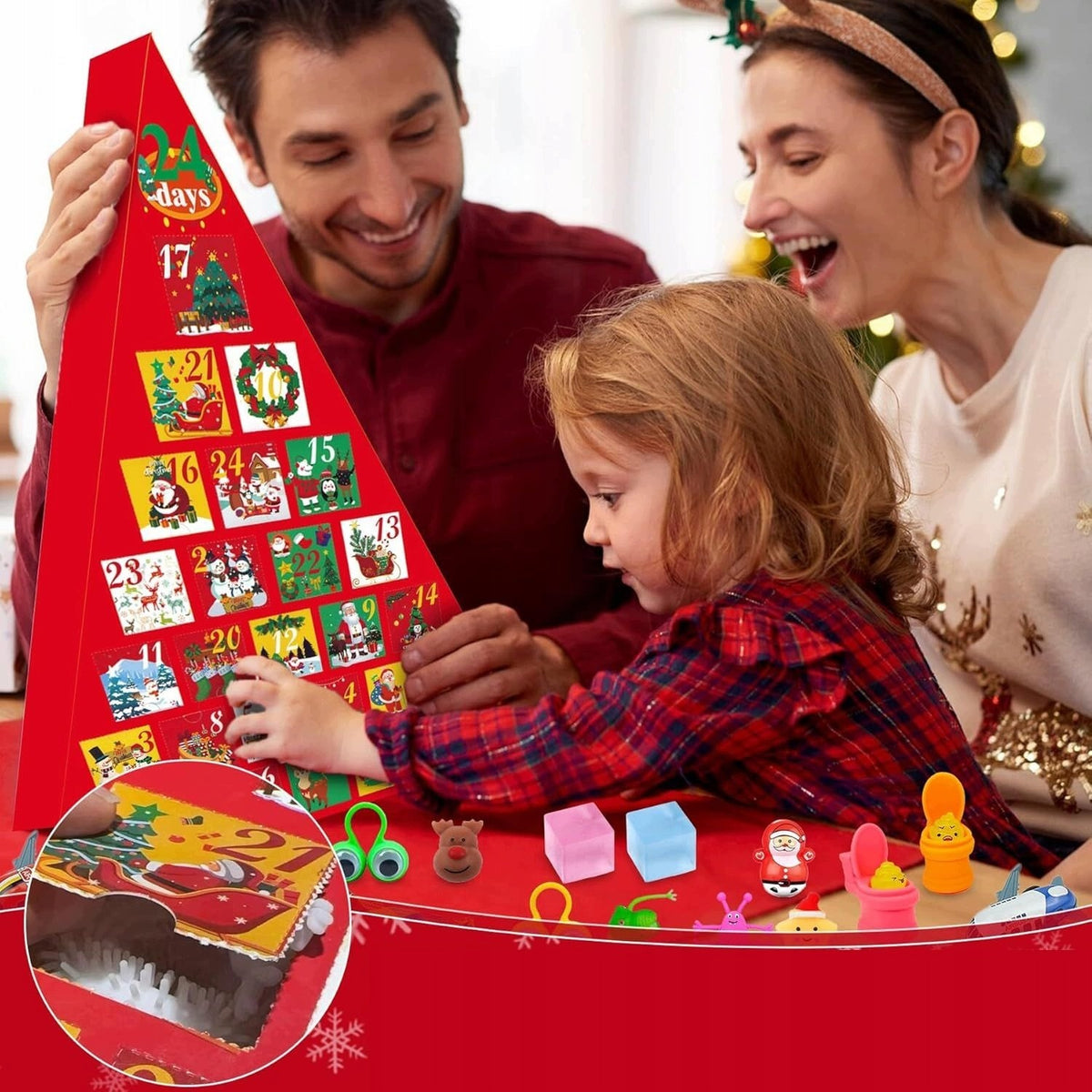 Advent Calendar 24 Mini Sensory Toys Manufacturer code Kalendarz adwentowy 24 mini zabawkami