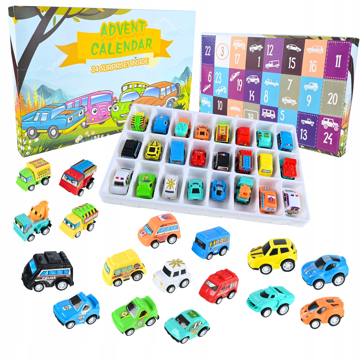 Advent Calendar Cars For Children 24 elements Cars for Children Packaging status original