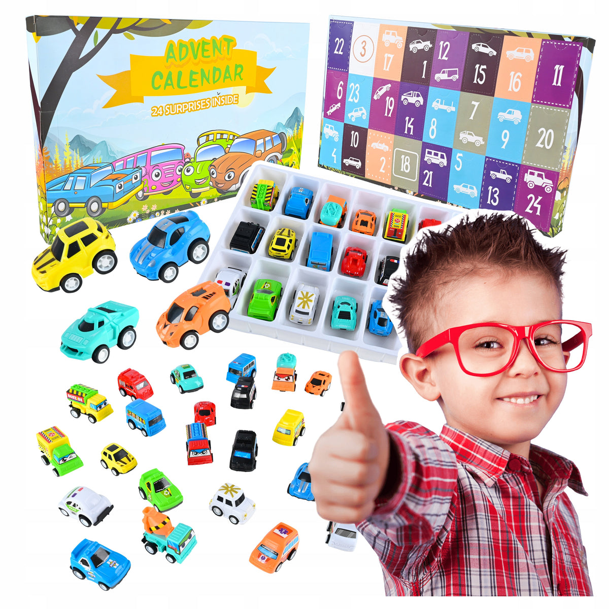 Advent Calendar Cars For Children 24 elements Cars for Children