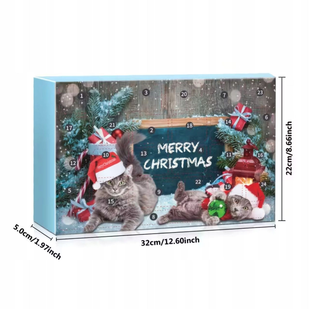 Advent Calendar Cat Toys 24 Christmas Gadgets Balls Packaging status original