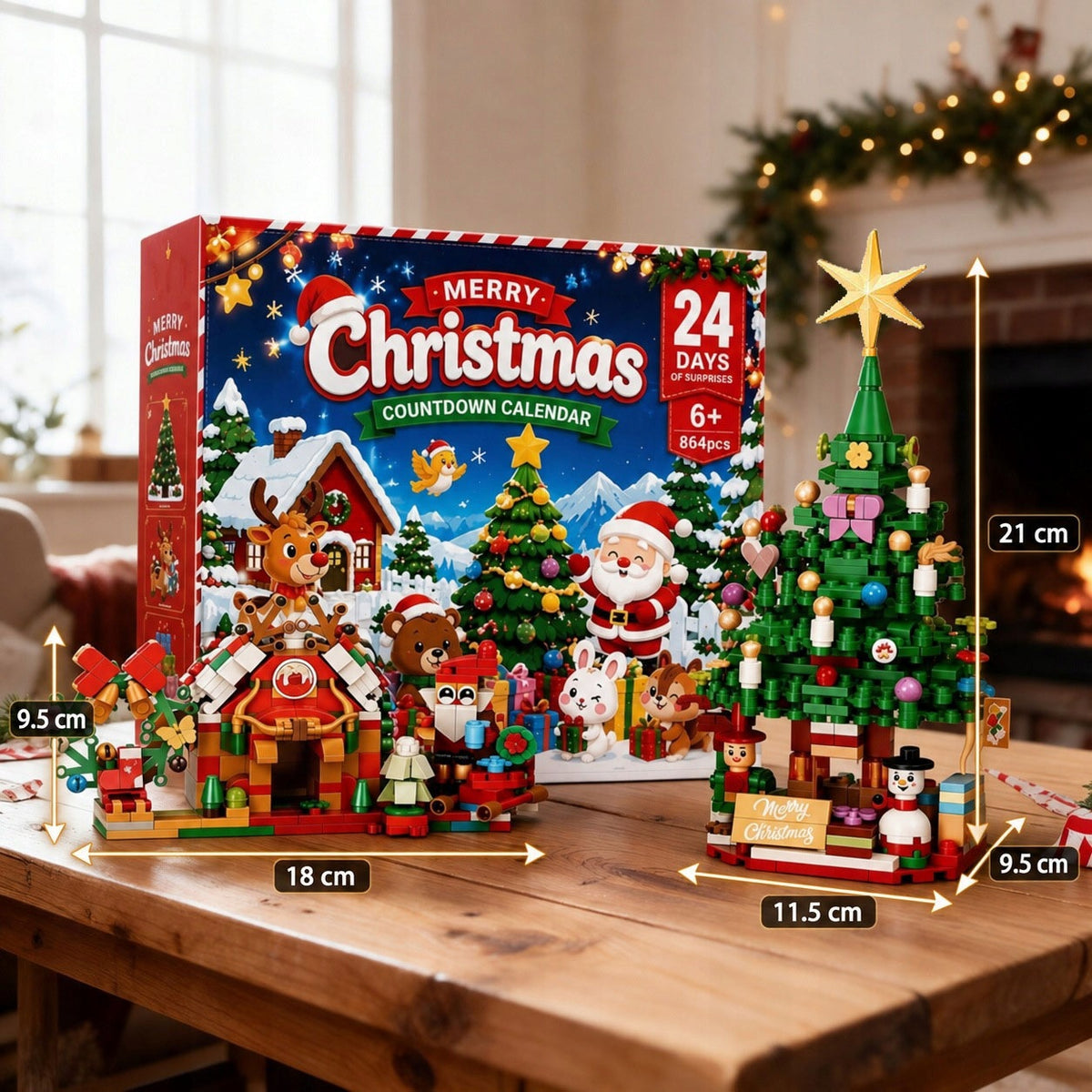 Advent Calendar Christmas Building Block Set Building Toy Manufacturer code 10084912-1
