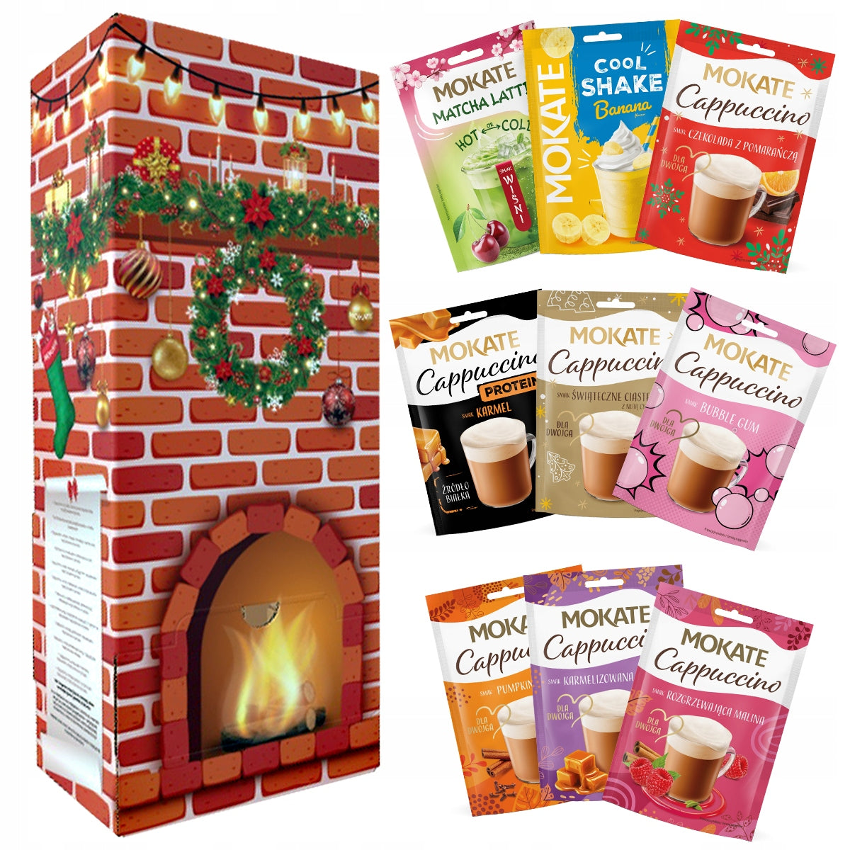 Advent Calendar Christmas Gift 24 Bags 2026 Cappuccino Mokate