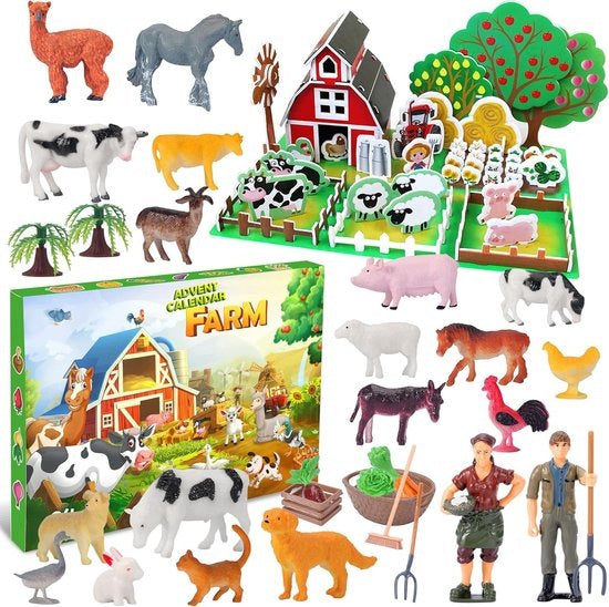 Advent Calendar Farm Animals+Puzzle 3D for Kids CHRISTMAS GIFT