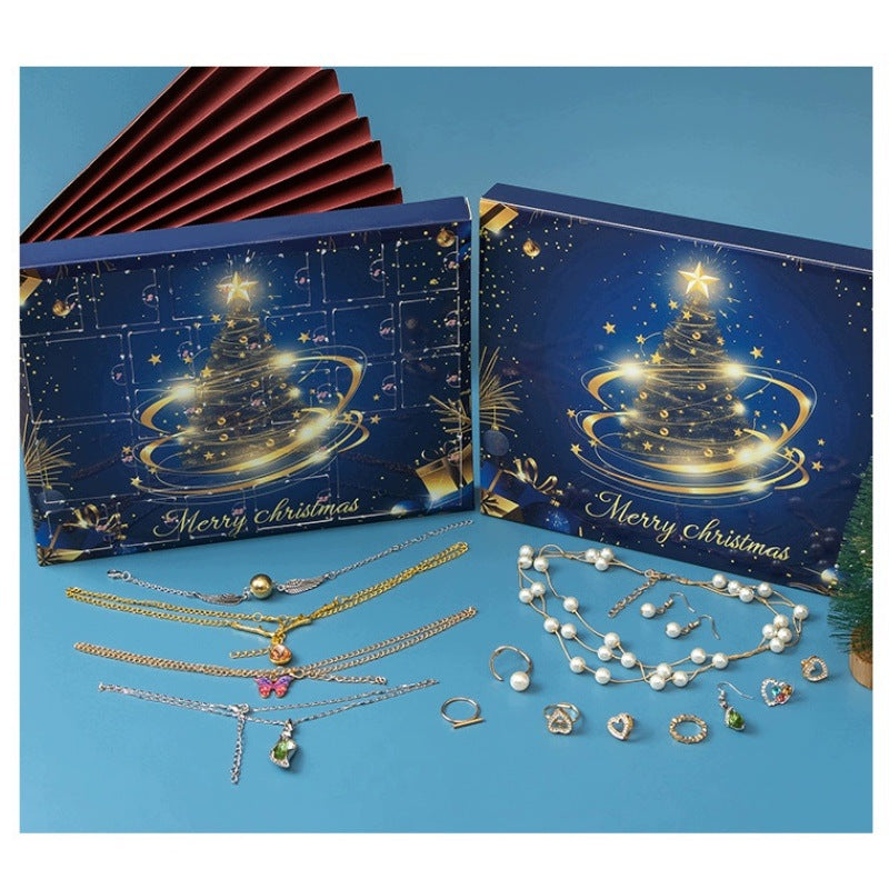 Advent Calendar Jewelry Set, Christmas Gift