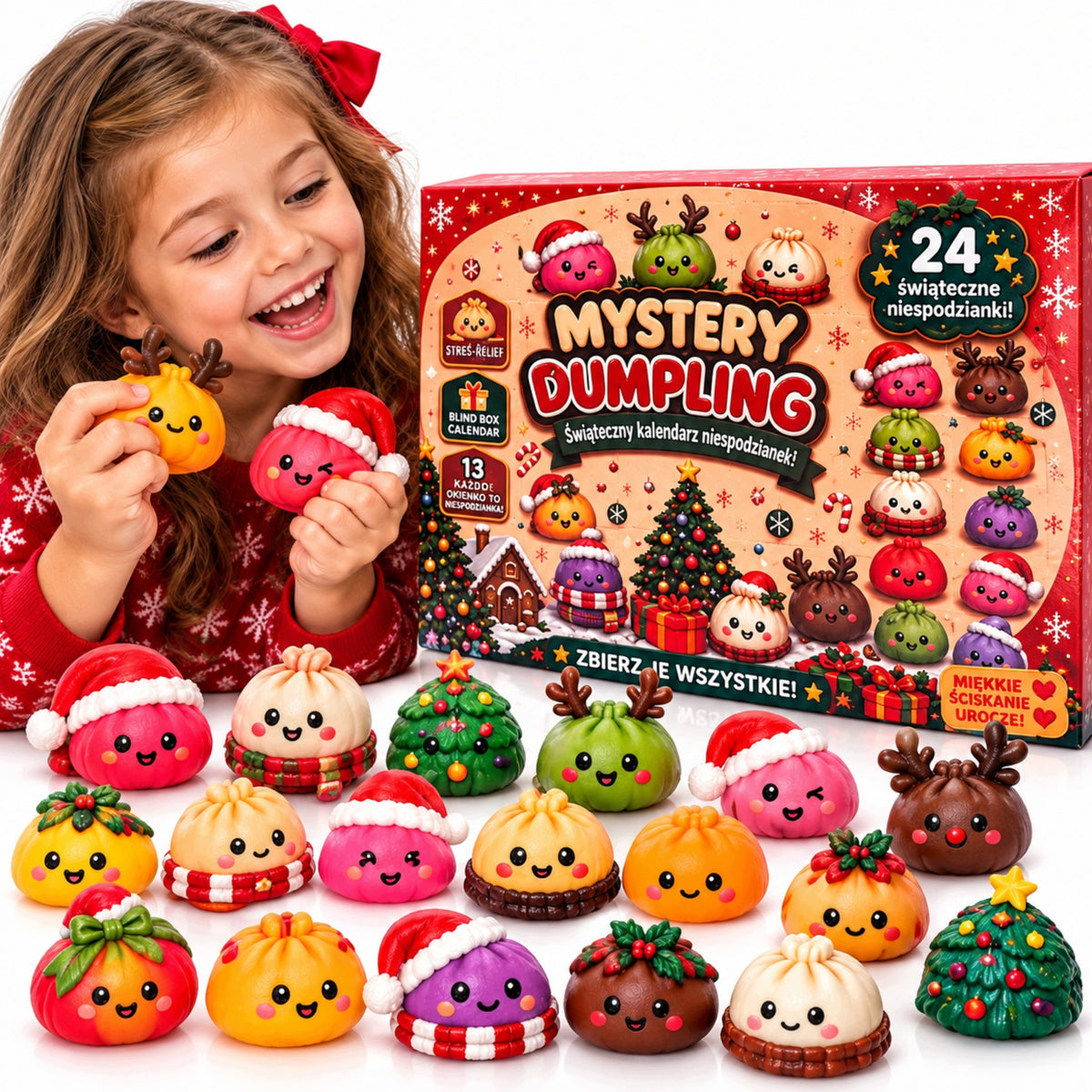 Advent Calendar Squishies Squishy 3D 24 Days Christmas Set MULTIBOX