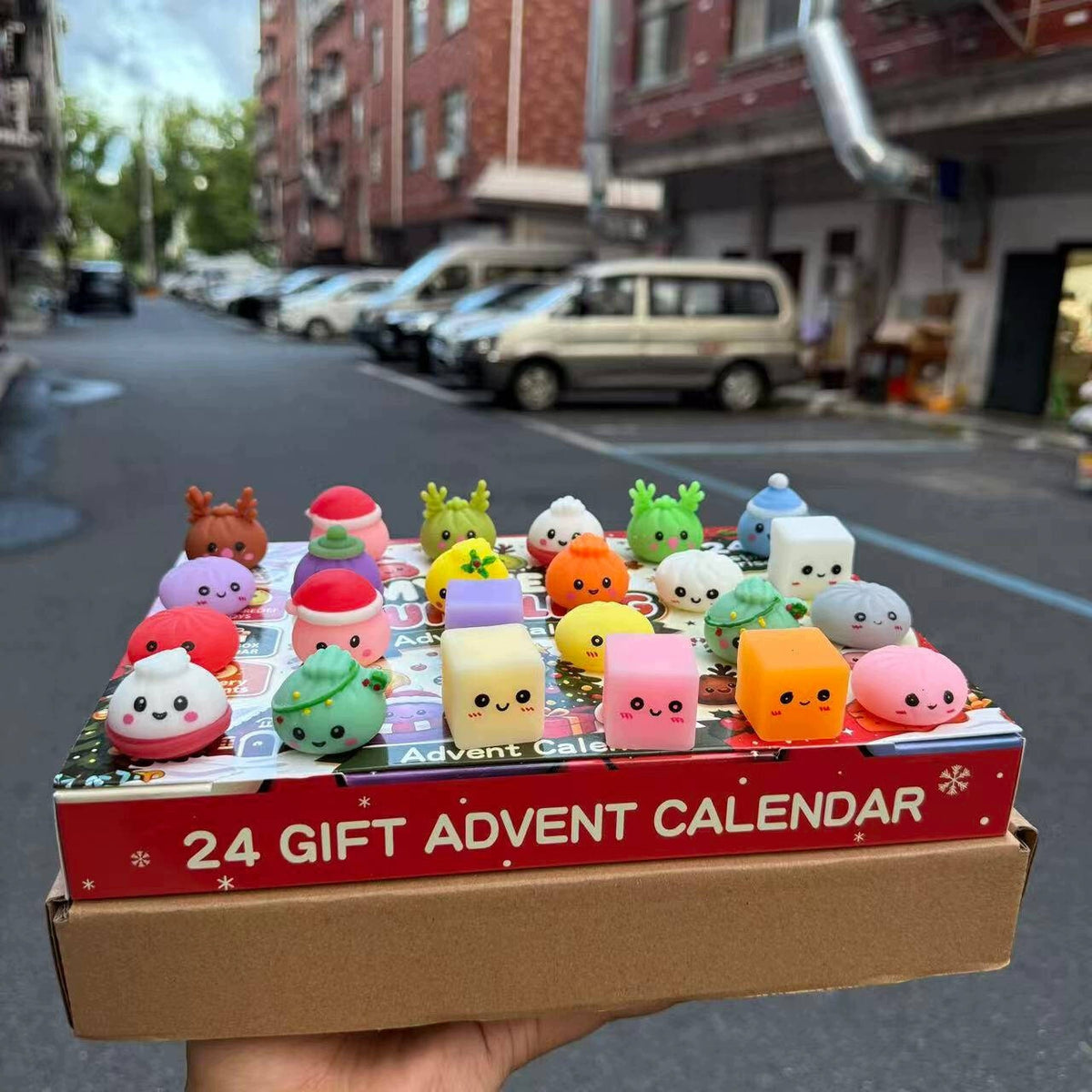 Advent Calendar Squishy Dumpling 24 Pcs Squishies Christmas Gift Brand no brand
