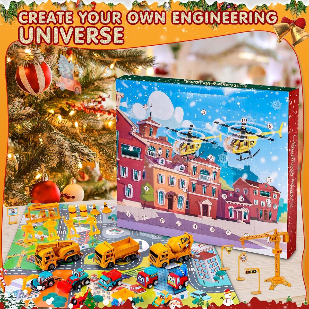 Advent Calendar for Children 2025 with 24 Windows Christmas Countdown Packaging status original