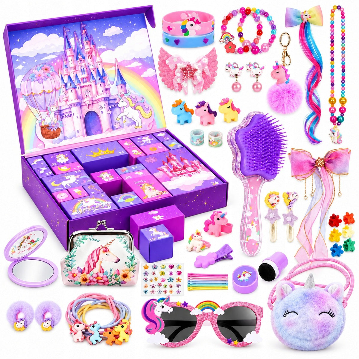 Advent Calendar for Girls Accessory Set 24-Day Unicorn Manufacturer code 06074807-1