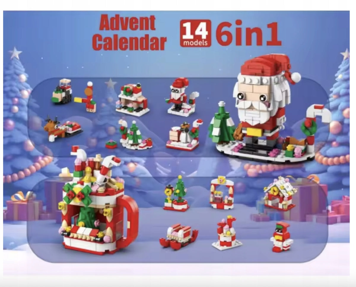 Advent Calendar with Blocks 12 Christmas Window Set for Kids EAN (GTIN) 5906412724624