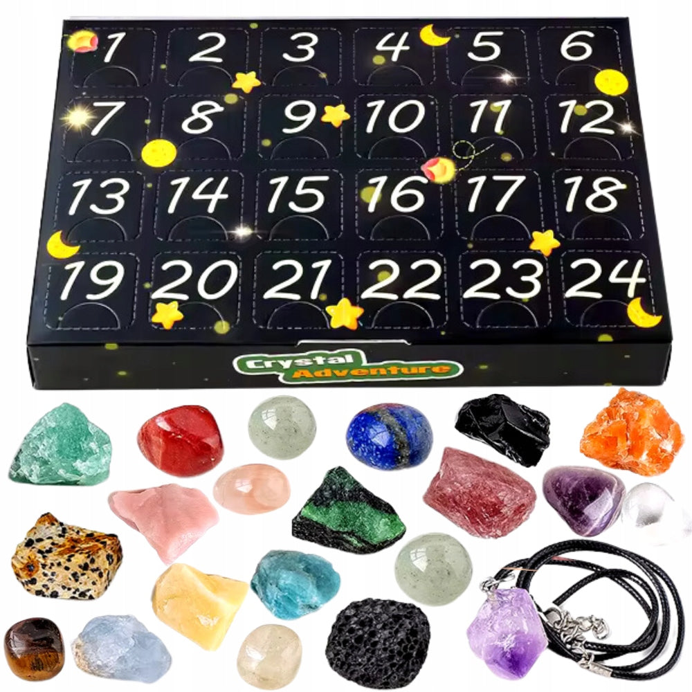 Advent Calendar with Crystal Minerals Stones 24 Days for Gift EAN (GTIN) 5905943634839