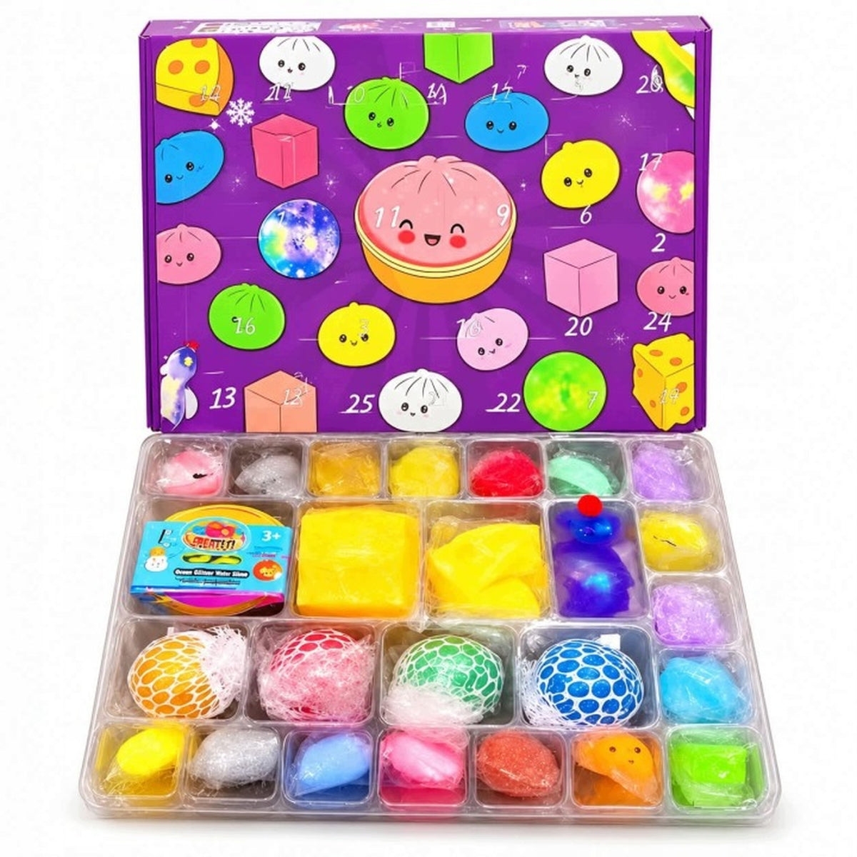 Advent calendar Squishy Dumpling 24 pcs squishies Christmas large gift