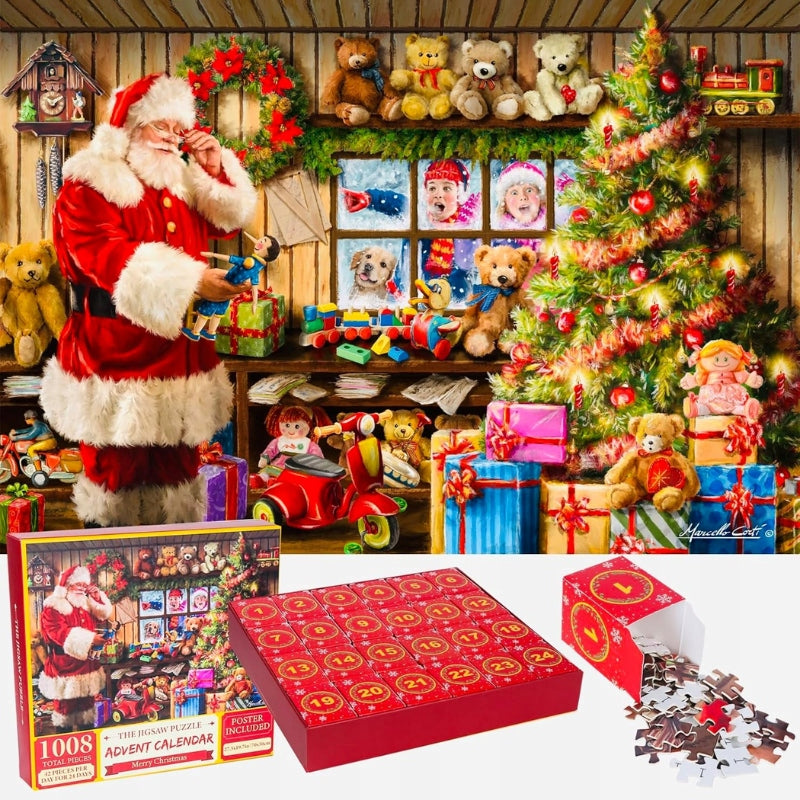 Advent calendar puzzle 1008 elements 24 days Christmas