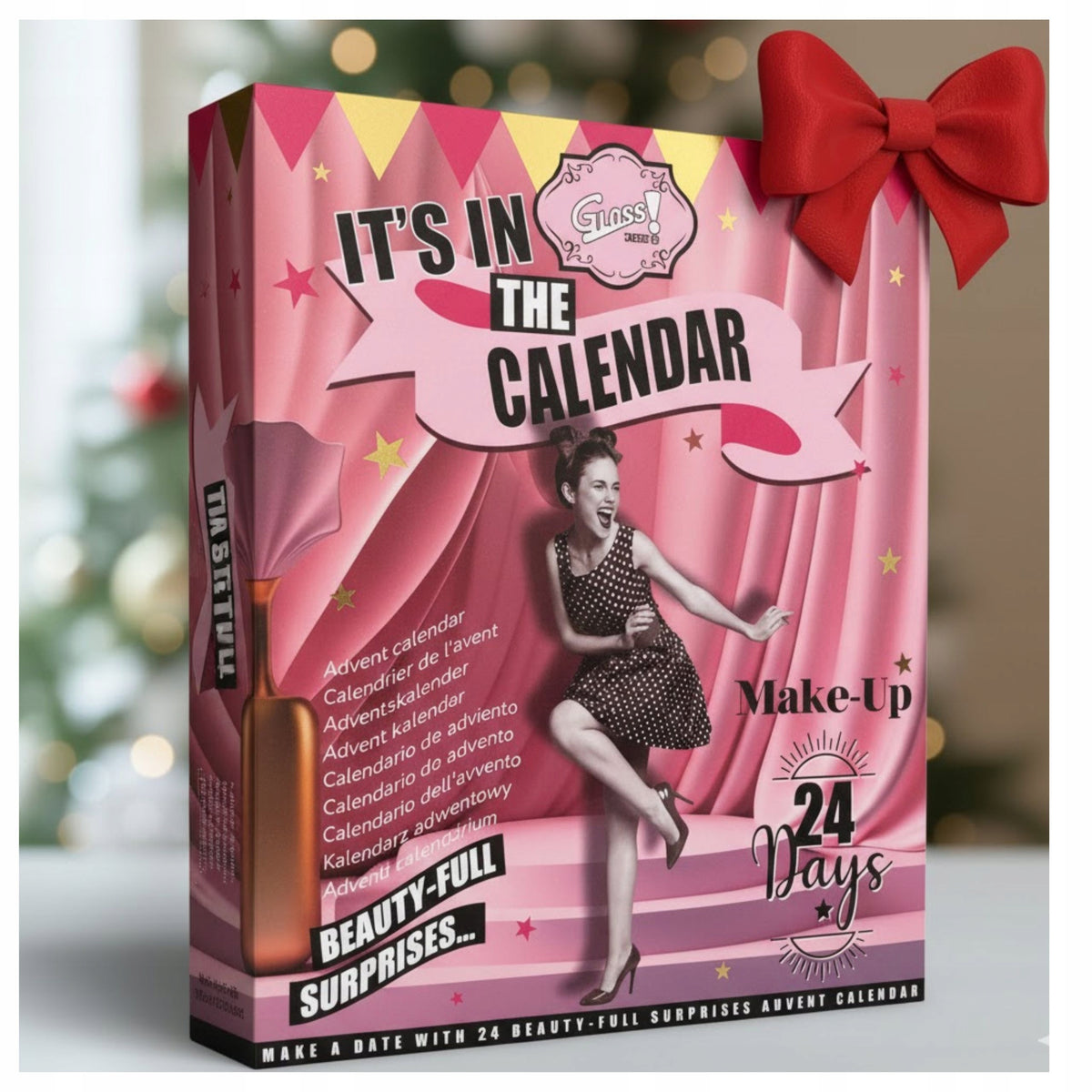 Advent calendar with cosmetics for gift CHRISTMAS GLOSS /24 elements/ EAN (GTIN) 8436622272679