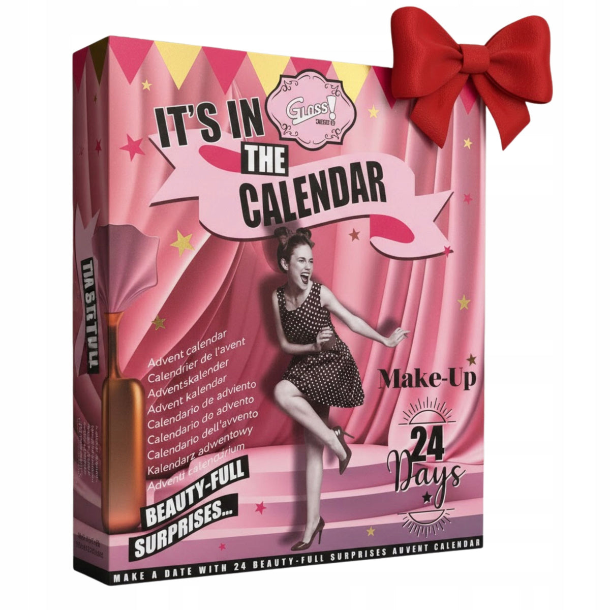 Advent calendar with cosmetics for gift CHRISTMAS GLOSS /24 elements/ Manufacturer code 8436616353469