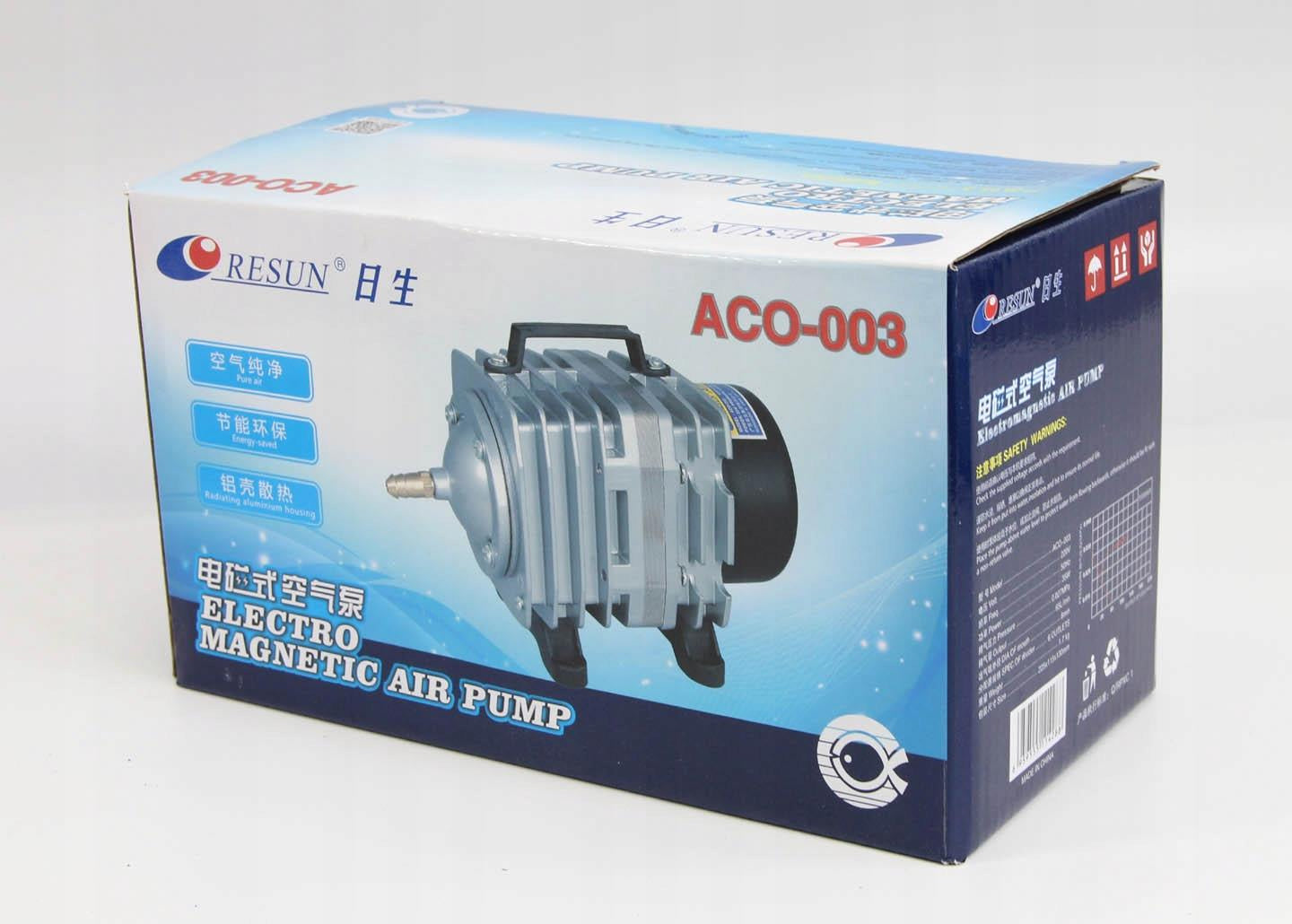 Aeration pump ECO 35W 3900l/h for pond water pond RESUN ACO-003 Power 35 W