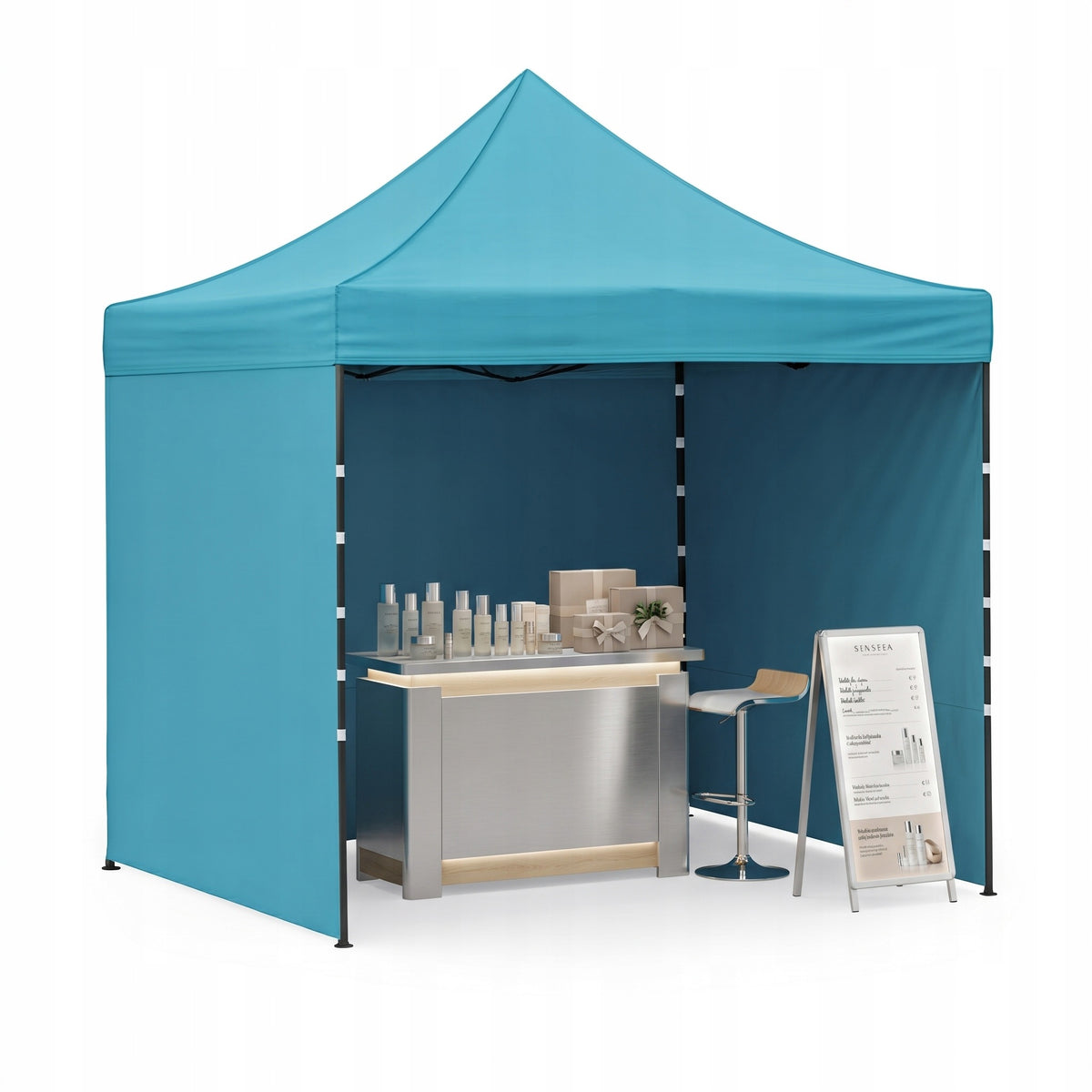 Aga Express Commercial Tent 3x3m Blue Garden Pavilion Folding Market
