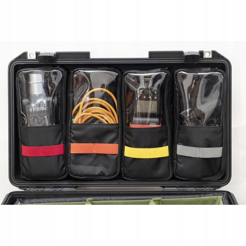 Age organizer with 4 pockets for Peli Air 1535 and Peli 1510 Manufacturer code LID1519F