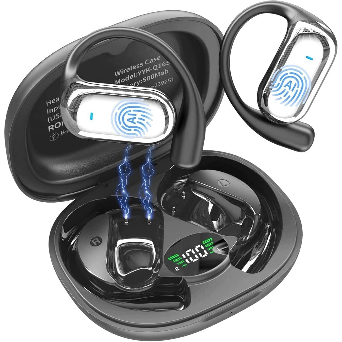 Ai 198 Language Translation Headphones With Bluetooth 6.1 And Noise Cancellation Packaging status original