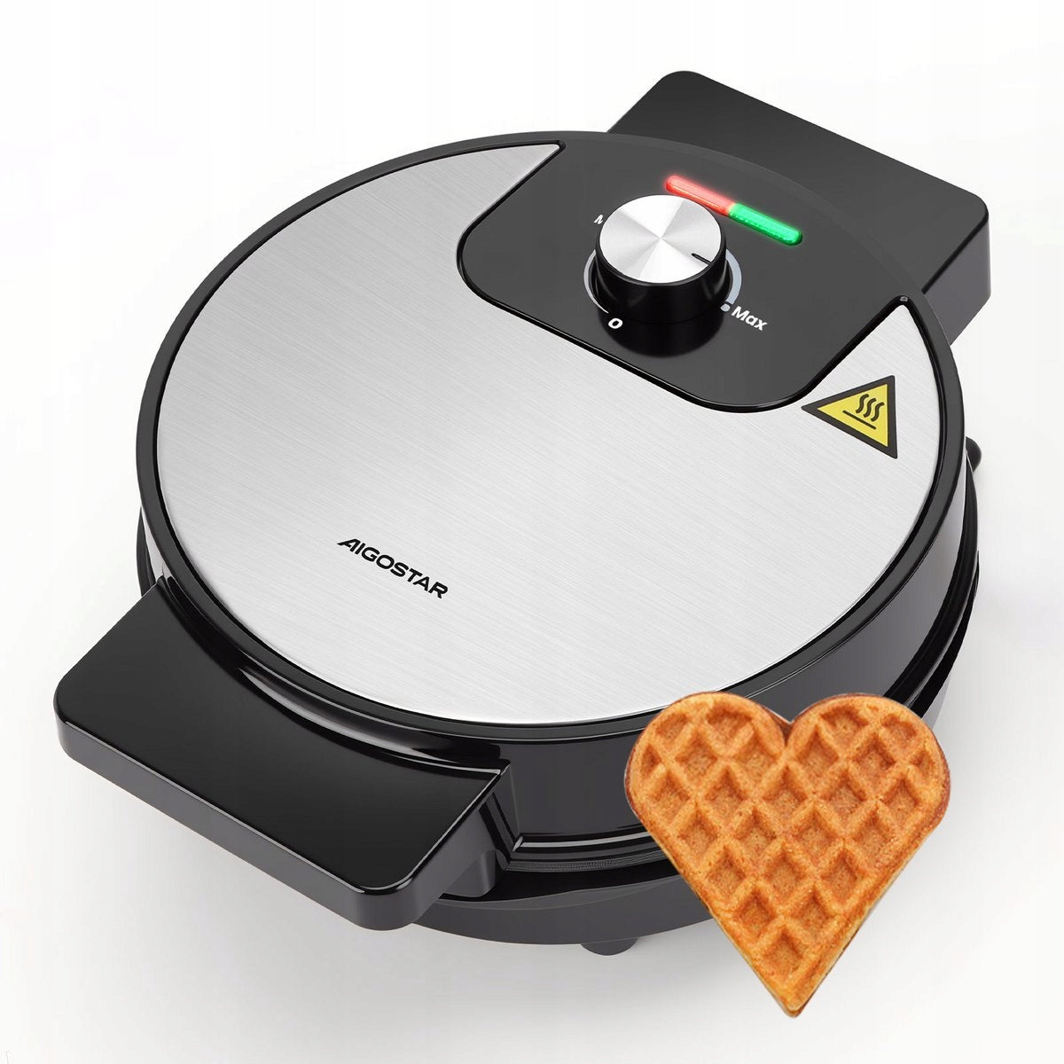 Aigostar Heart-shaped waffle iron - with temperature control - 1000W Manufacturer code B3020243U