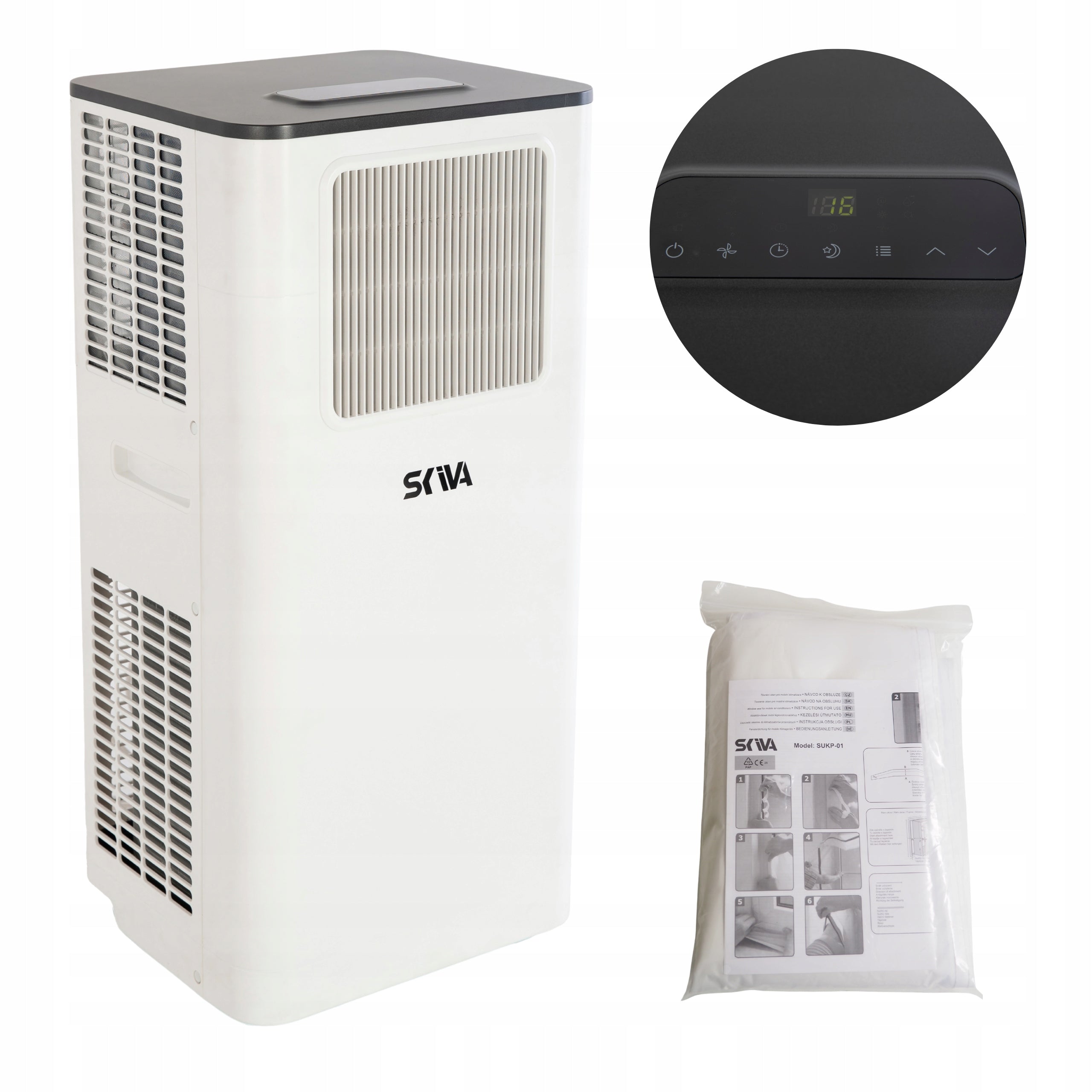 Air Conditioner 9000BTU Portable 2,6 kW Dehumidifier 380m3/h +SEAL