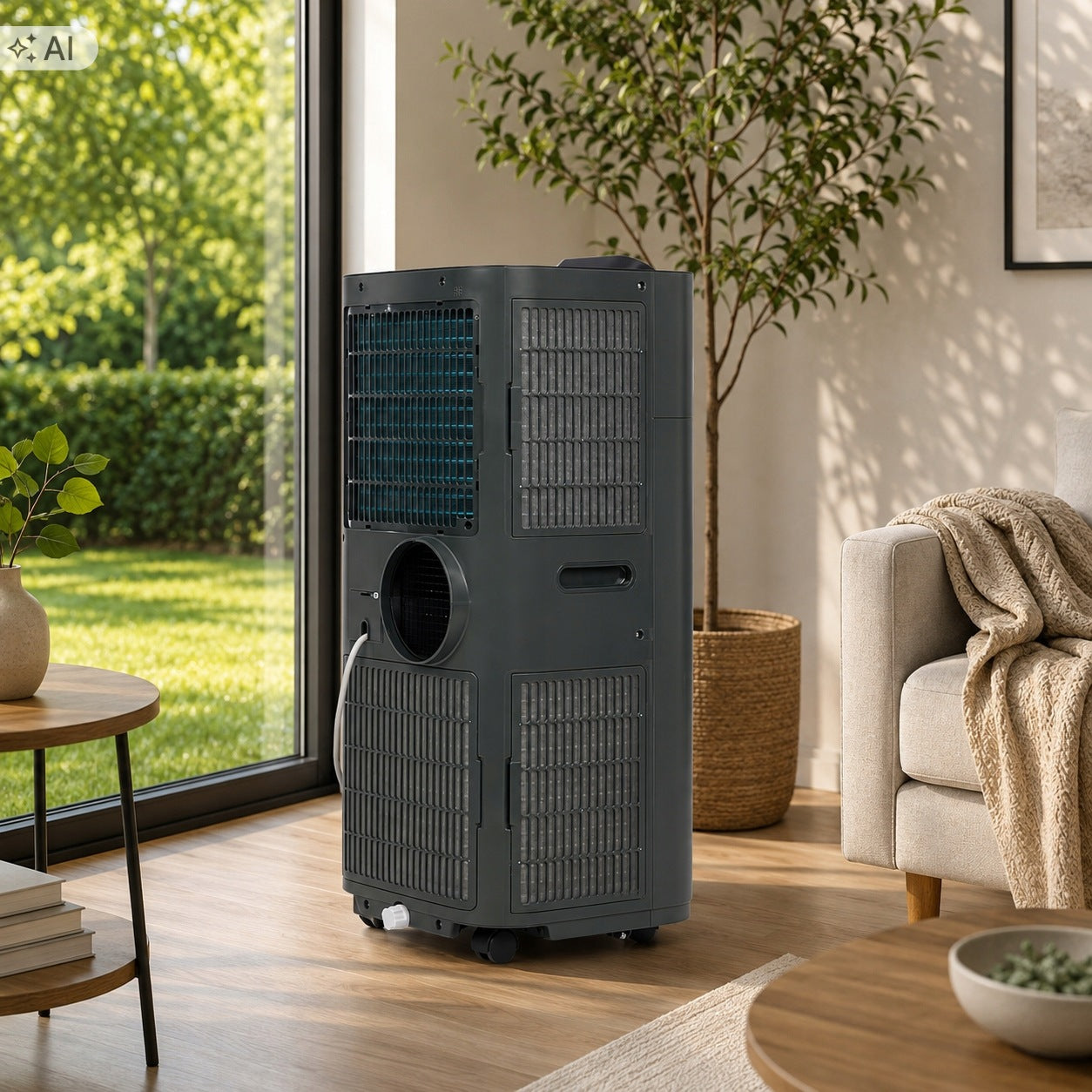 Air Conditioner Klarstein Kraftwerk Smart 10K 1120W 10000 BTU 2,9kW Grey Dominant color silver/gray