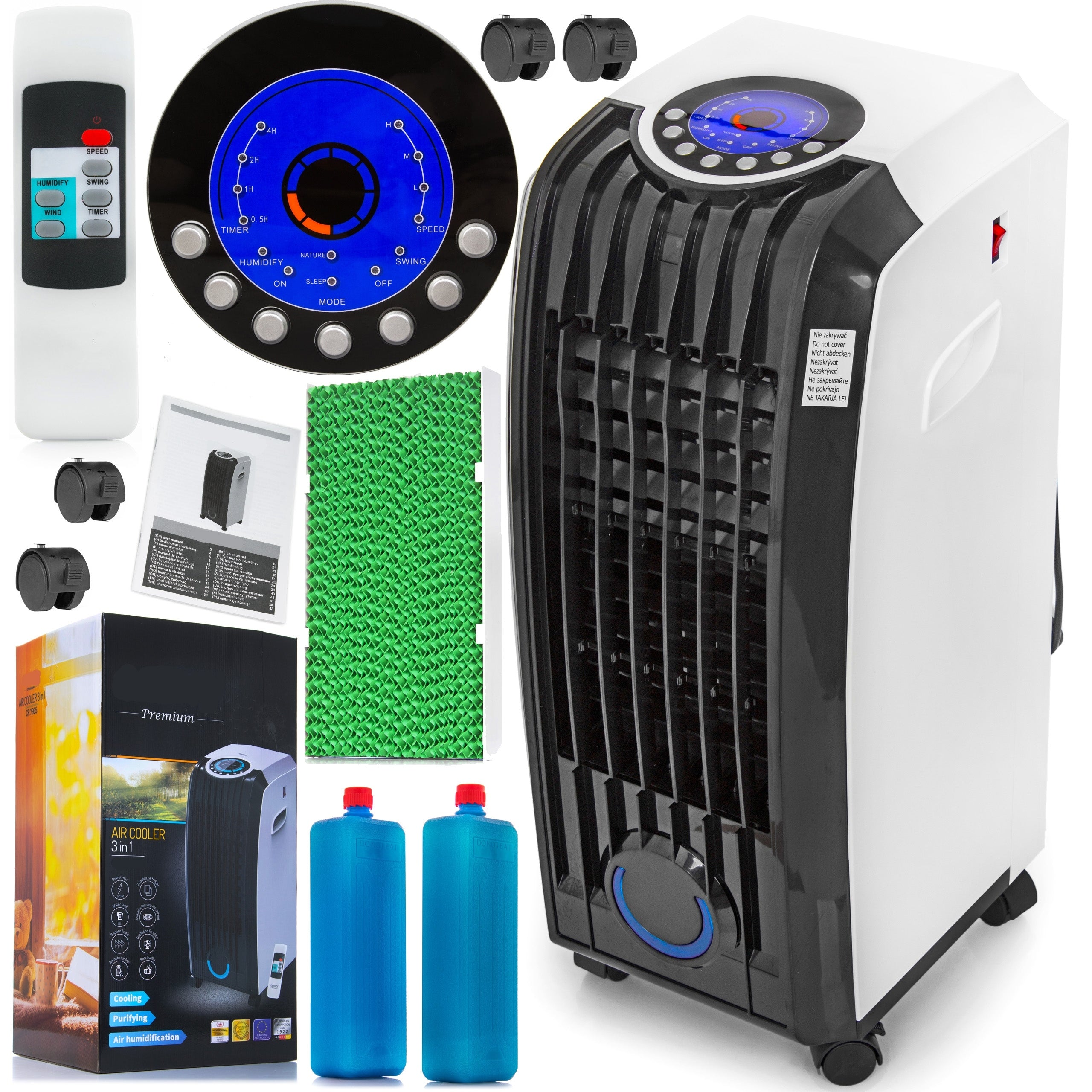 Air Conditioner Portable Air Conditioner Hit 4in1 With Remote Control And Timer 60W