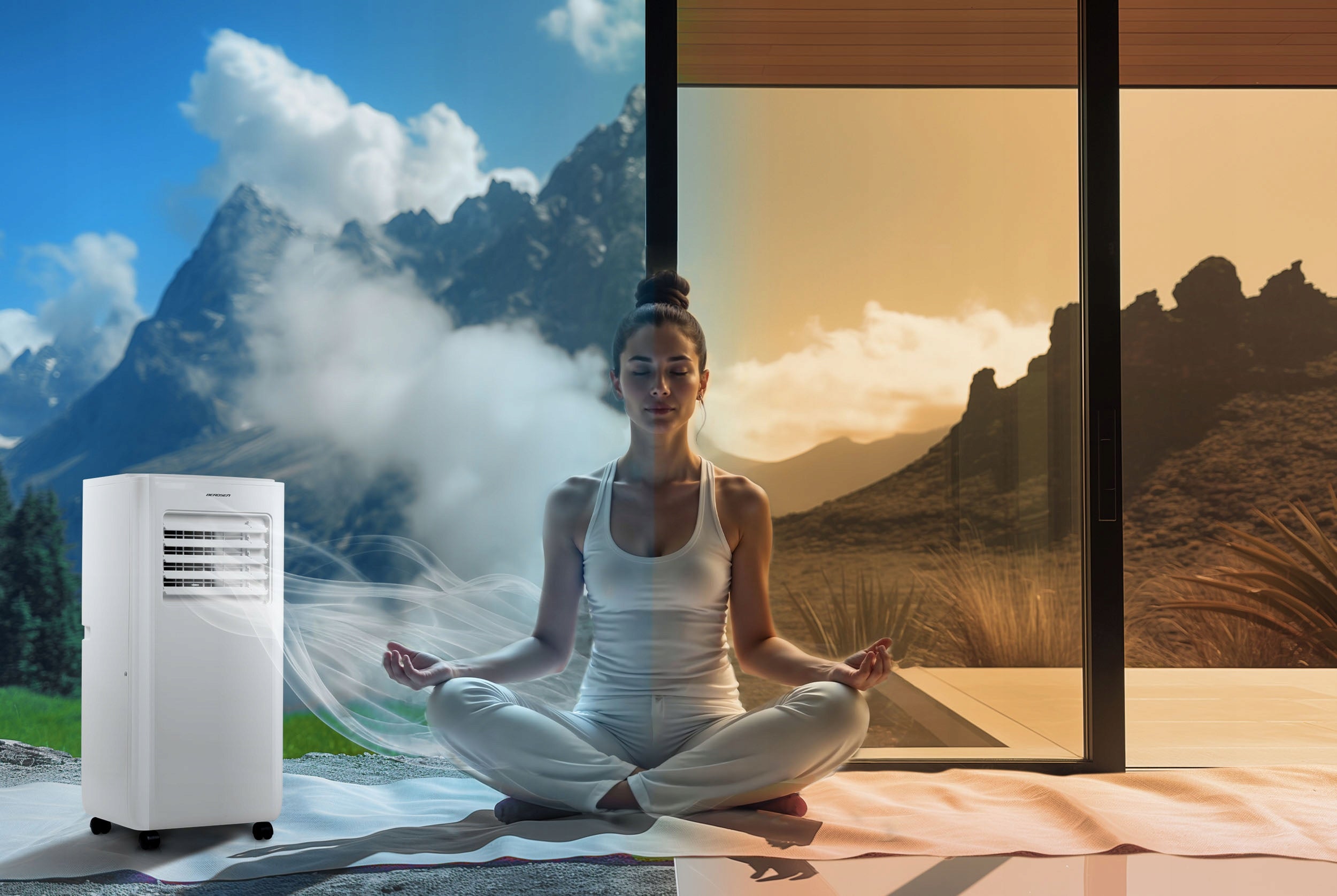 Air Conditioner Portable Quiet 2,9kW WiFi Dehumidifier 40m2 26l BD-580 Tuya Smart Cooling power 2900 W