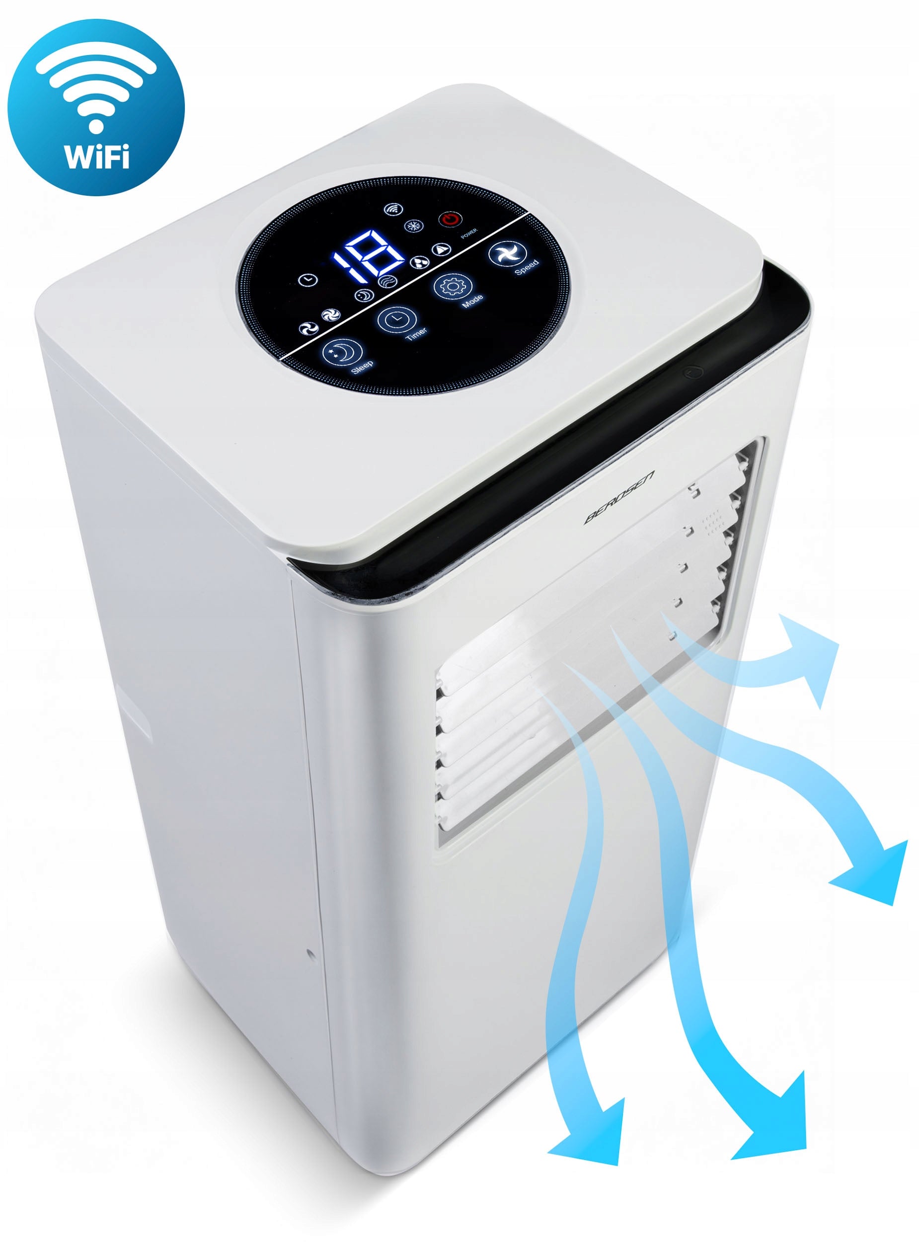 Air Conditioner Portable Quiet 2,9kW WiFi Dehumidifier 40m2 26l BD-580 Tuya Smart EAN (GTIN) 5903890618841