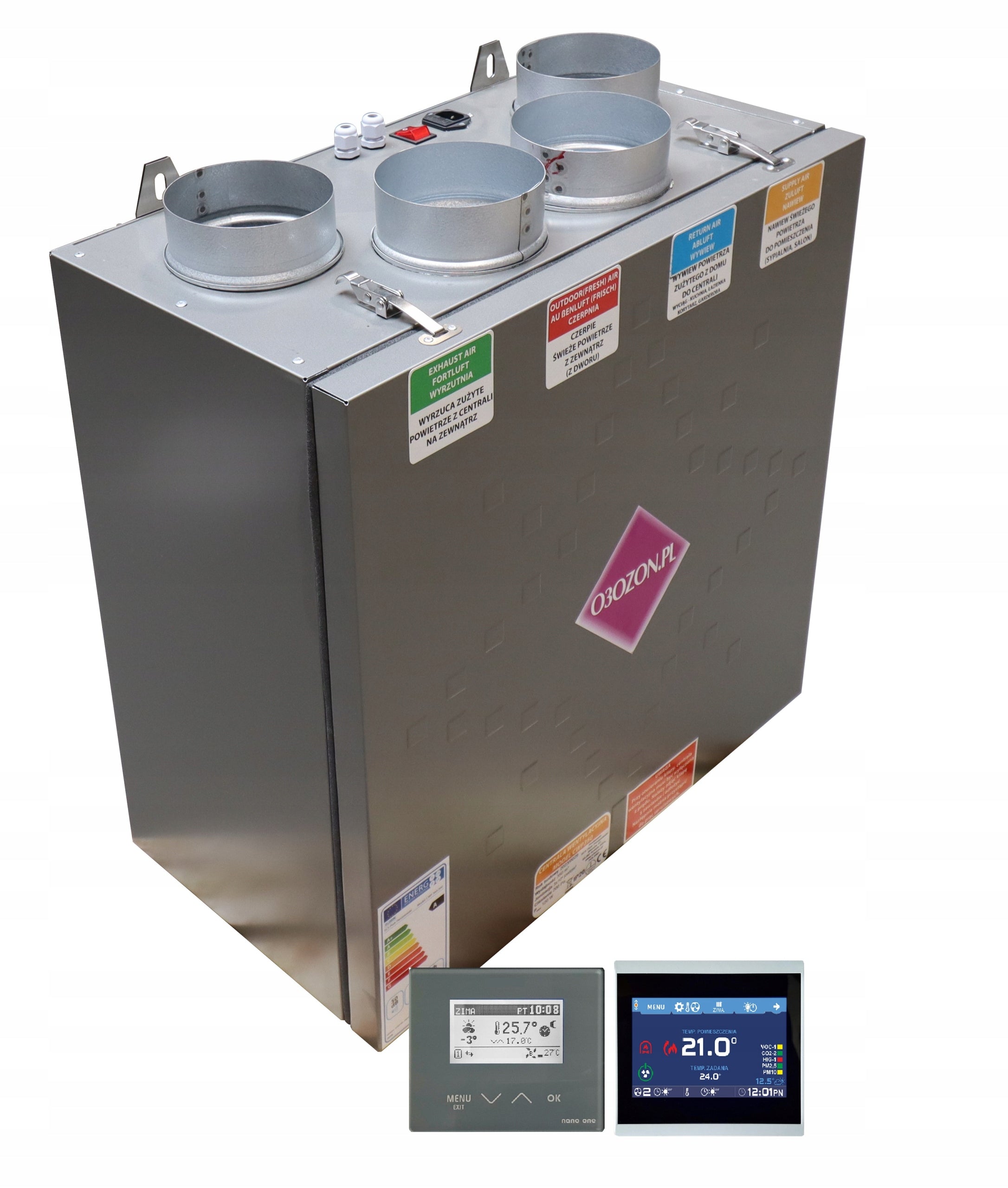 Air Handling Unit Recuperator 160g ionization