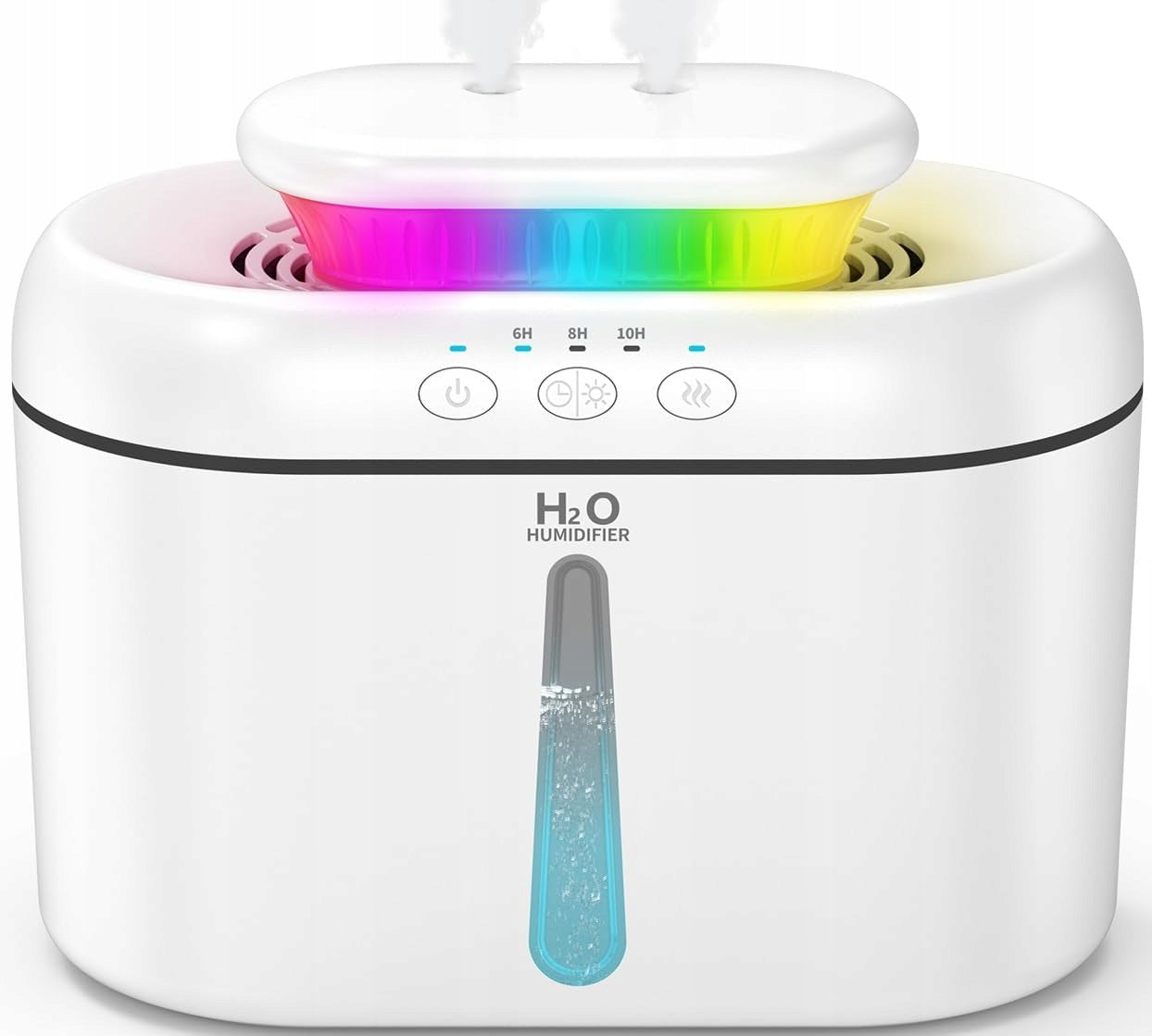 Air Humidifier 2L Diffuser Mist LED Light Quiet Automatic Switch