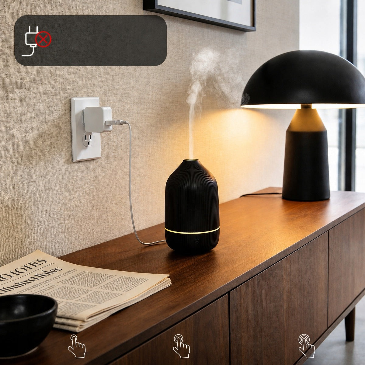 Air Humidifier MULTICOLOR ULTRASONIC mist diffuser Brand no brand