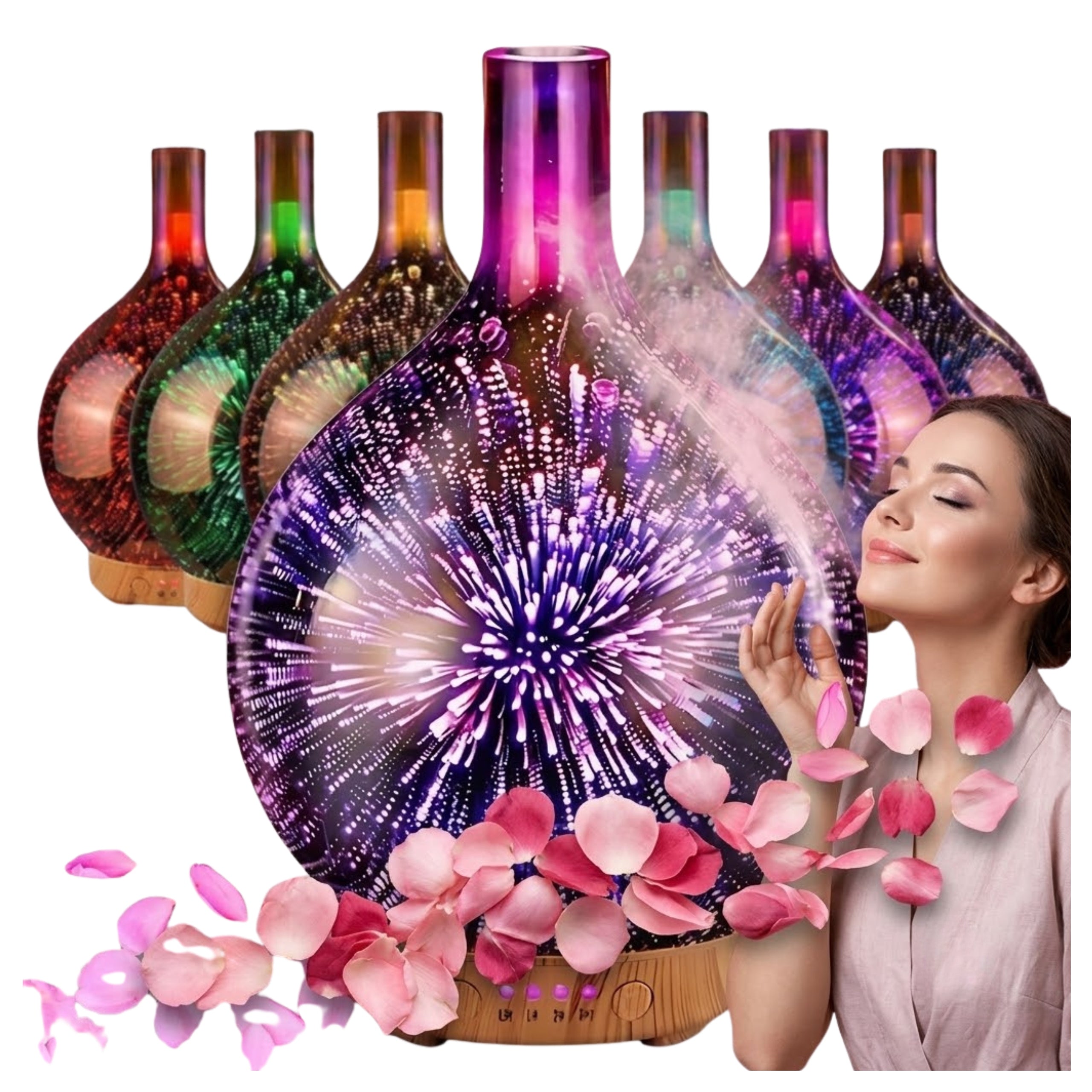 Air Humidifier Night Light RGB Diffuser Scented Aromatherapy Effect