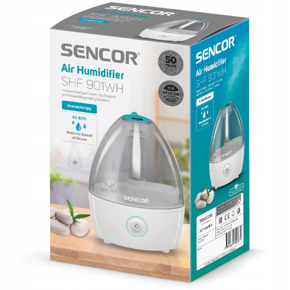 Air Humidifier Sencor SHF 901WH 90 ml/h 18m2 Manufacturer code 8590669308378