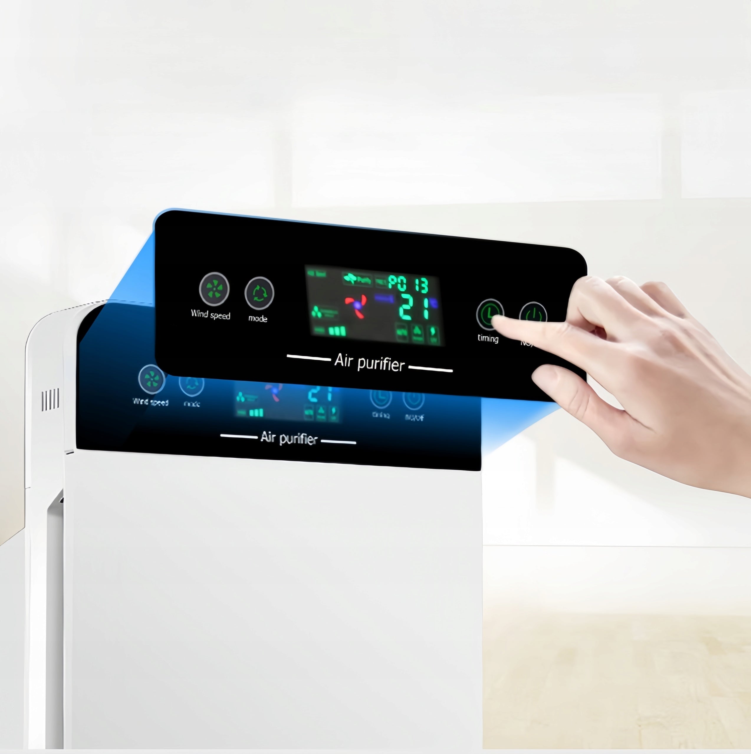 Air Purifier Automatic 7in1 Ionization Sterilization 2× HEPA Filter Brand LynkCust