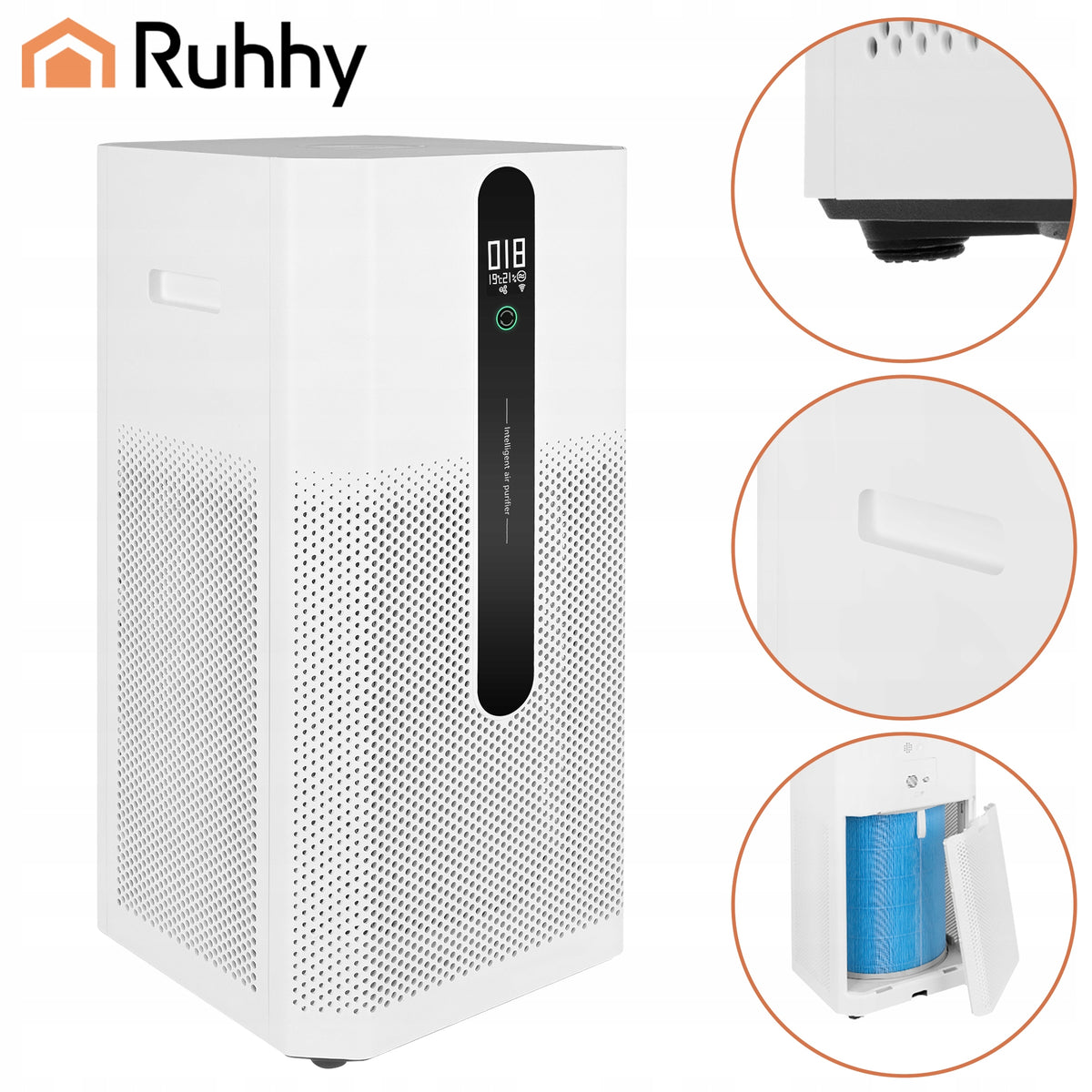 Air Purifier Powerful Silent Smart WiFi Ionization HEPA Filter H12 80m² Packaging status original