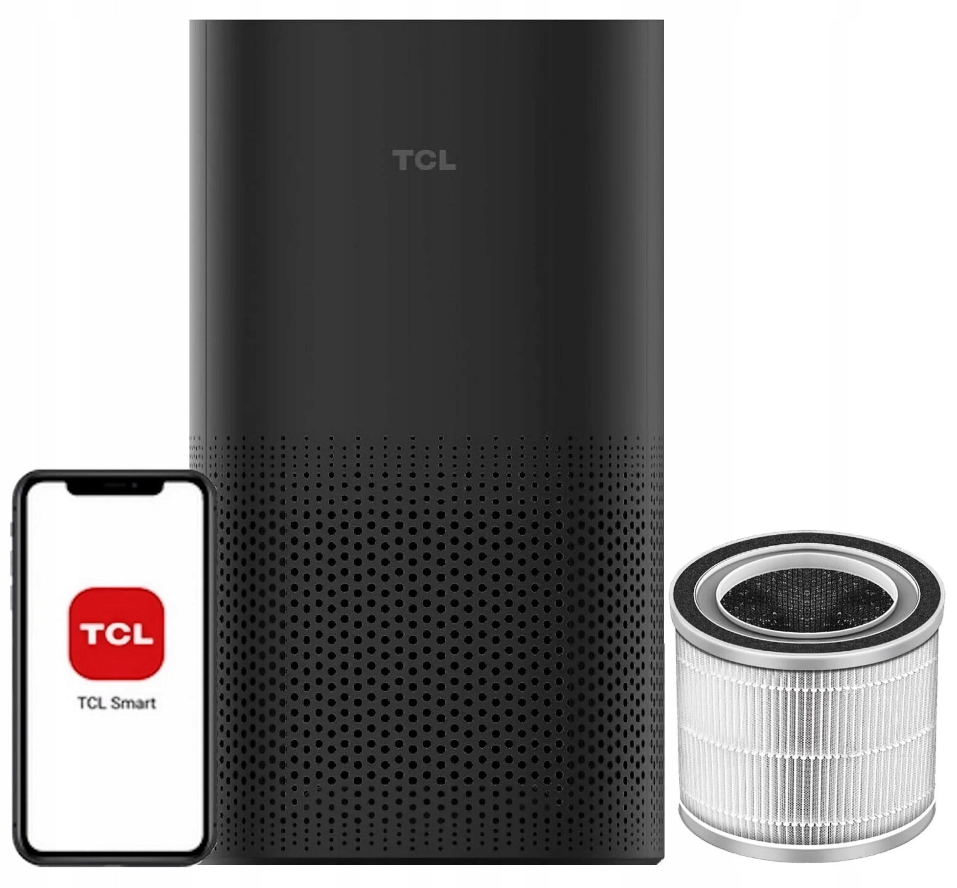 Air Purifier TCL KJ255F Black WiFi Timer Communications display filter replacement indicator