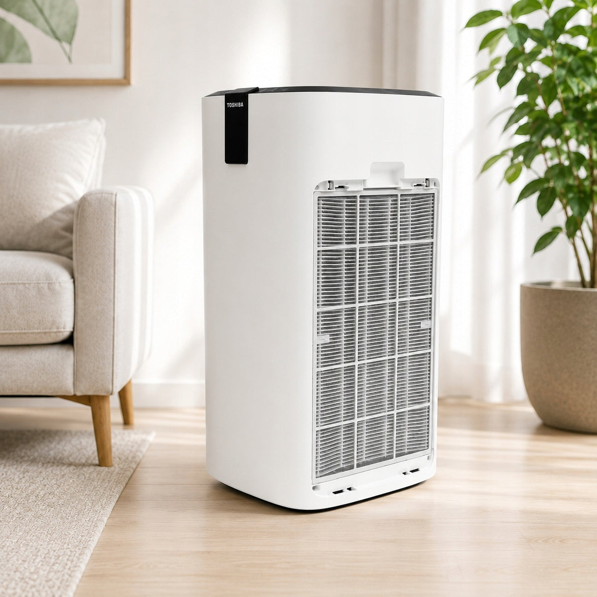 Air Purifier Toshiba CAF-Z123XPL with HEPA PET Ions 88 m² White Manufacturer code CAF-Z123XPL