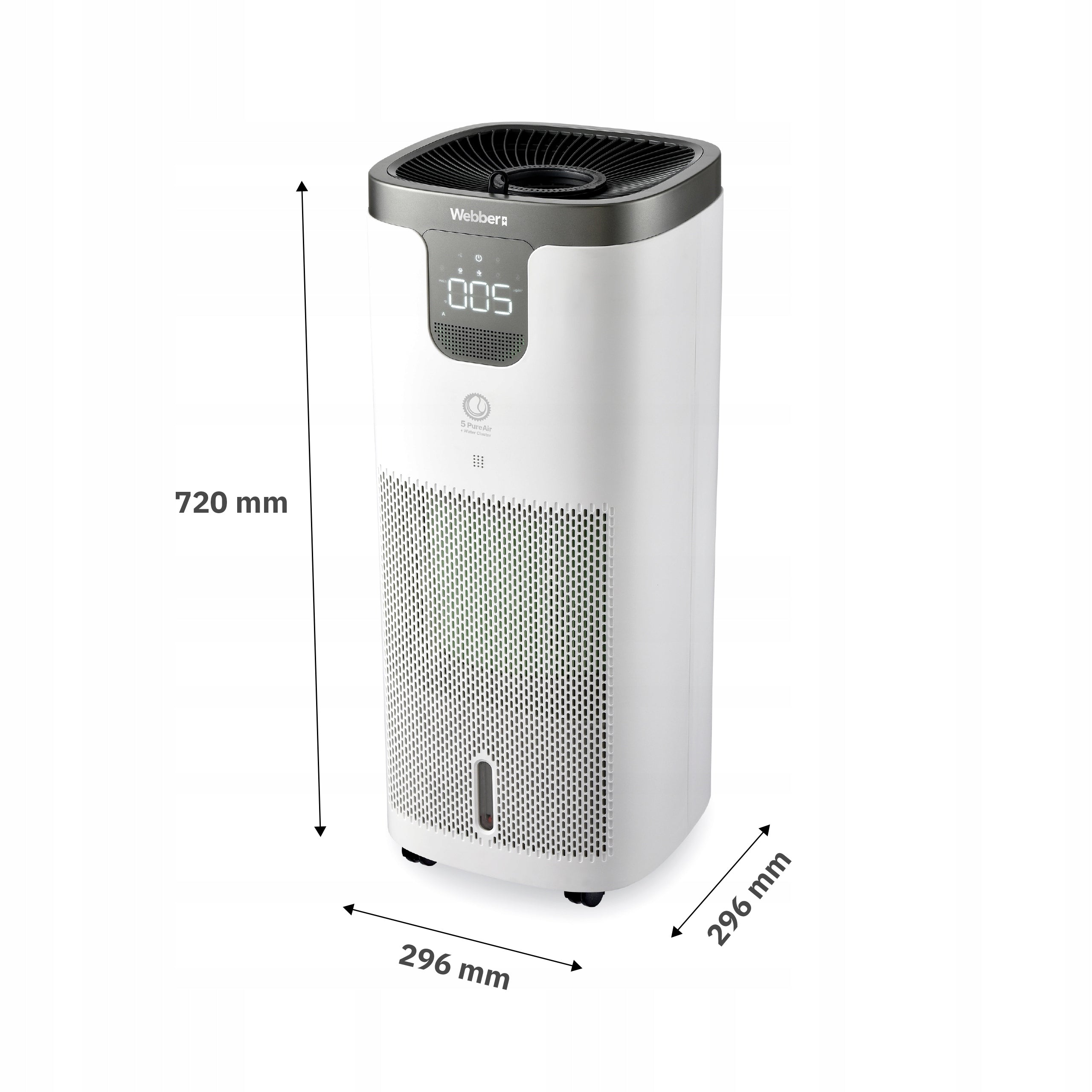 Air Purifier Webber APEH11003 WIFI HEPA 12 UV Ionizer Humidifier Maximum efficiency 350 m³/h