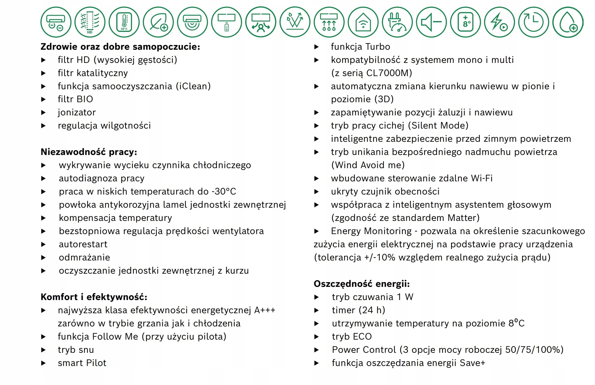 Air conditioner Bosch Climate 7000i 2kw with assembly Warsaw and surroundings 2 colors Brand Bosch