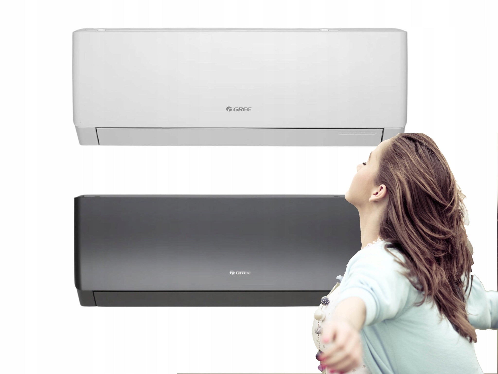 Air conditioner Gree Pular PRO Dark Black GWH12AGC-K6DNA4F 3,5kW set