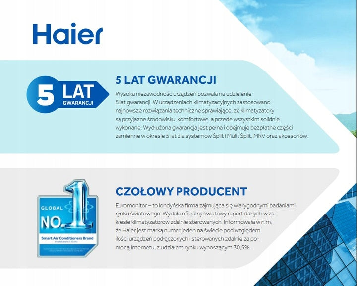 Air conditioner Haier REVIVE PLUS 2,5 kW HEATING WHOLESALE Installments zero Control with the remote control