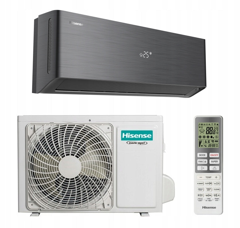 Air conditioner Hisense 3,5 kW Energy Pro X with WiFi and EEV black, class A+++ Brand Hisense
