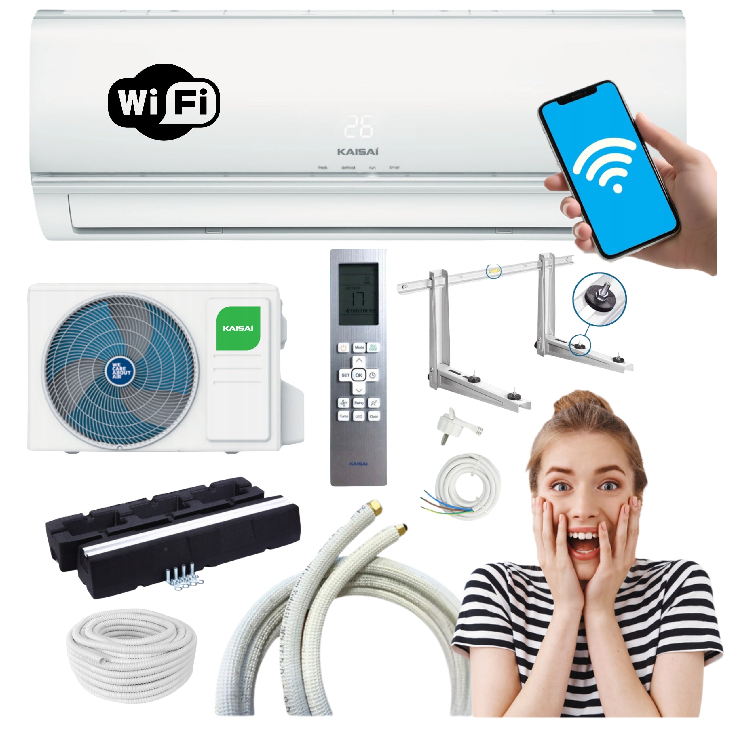Air conditioner KAISAI ECO 2,6 SELF-CONTAINED WIFI HEATER