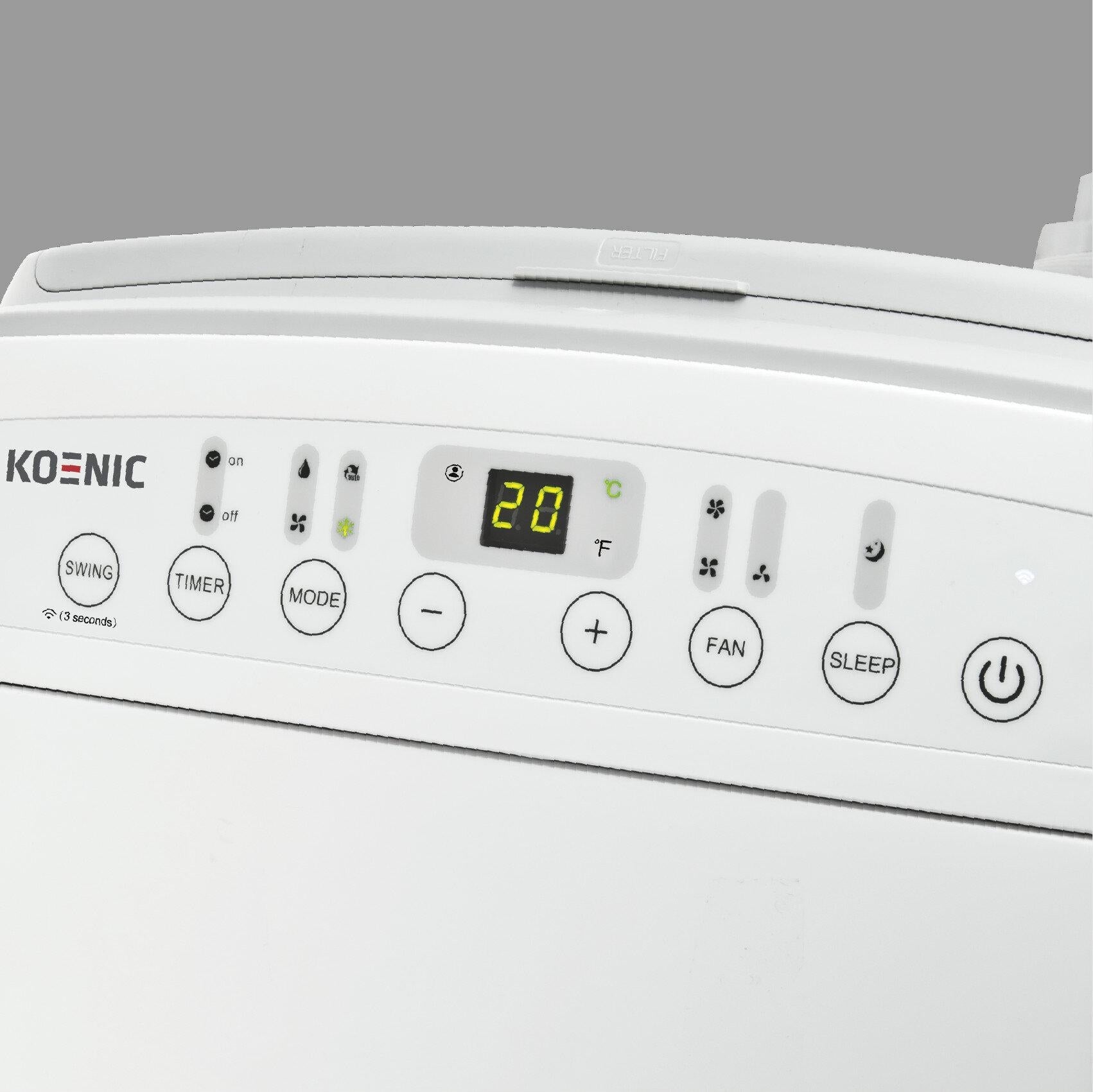 Air conditioner KOENIC KAC 9022 W WLAN Air Conditioner Packaging status original