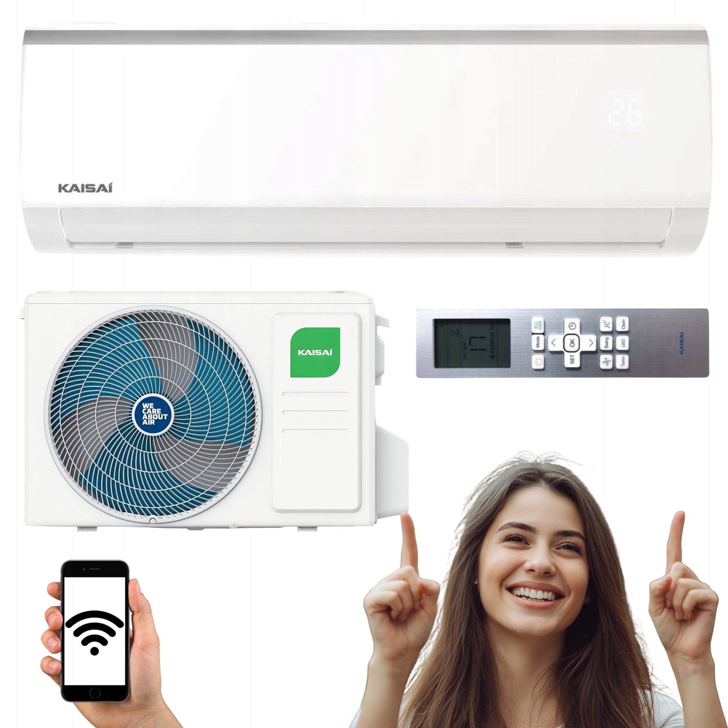 Air conditioner Kaisai FLY 3,5KW WIFI HEATING COOLING ECO