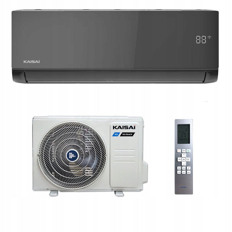 Air conditioner Kaisai Ice Black 2,6kW WiFi black assembly kit Manufacturer code KLB-09HRHI