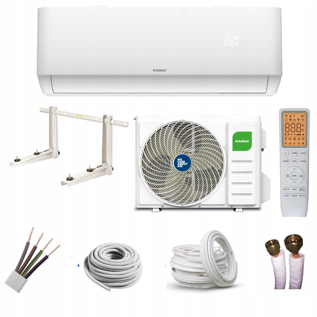 Air conditioner Kaisai Pro Heat + 3,5kW WiFi for heating assembly kit