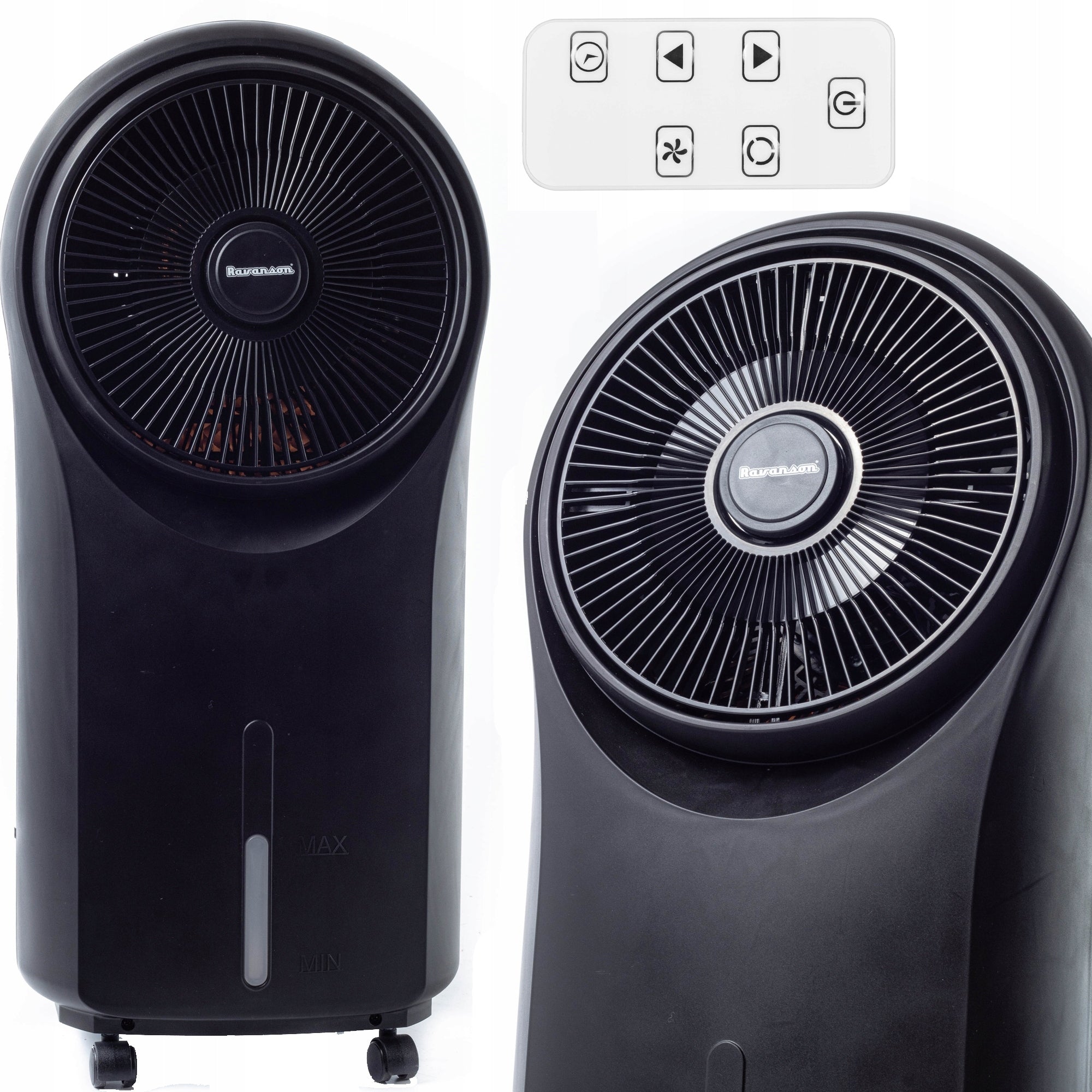 Air conditioner Ravanson MORSS black 51W 301m³/h remote control 3 speeds remote
