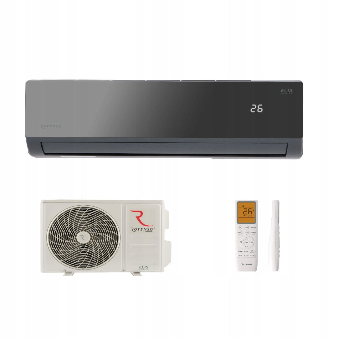 Air conditioner Rotenso Elis 3,4 kW E35Xi + EO35Xo WiFi black