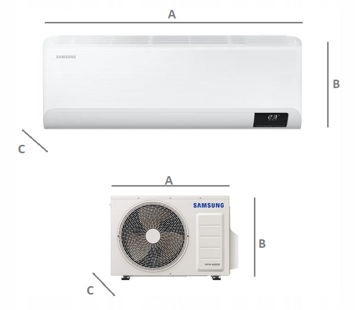 Air conditioner Samsung Cebu 2,5 kW PROMOTION INSTALLMENTS ZERO Heating power 3200 W
